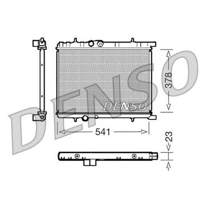 Photo Radiateur, refroidissement du moteur DENSO DRM21033