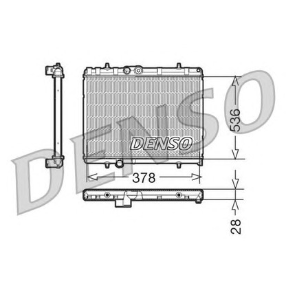 Photo Radiator, engine cooling DENSO DRM21056