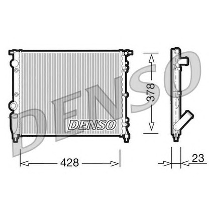 Photo Radiator, engine cooling DENSO DRM23001