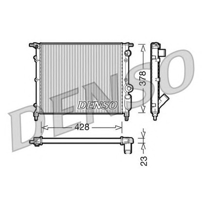 Photo Radiator, engine cooling DENSO DRM23004