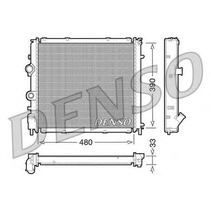 Photo Radiator, engine cooling DENSO DRM23011