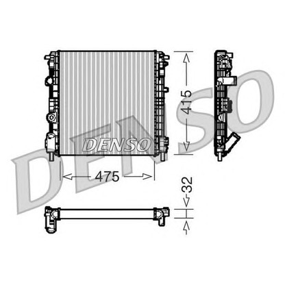 Photo Radiateur, refroidissement du moteur DENSO DRM23015