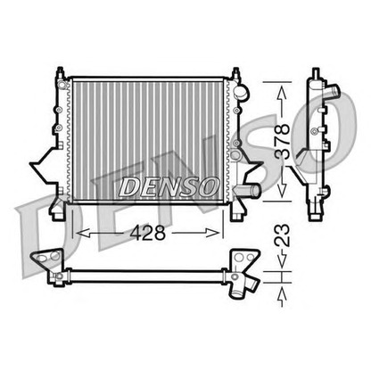 Foto Radiatore, Raffreddamento motore DENSO DRM23081