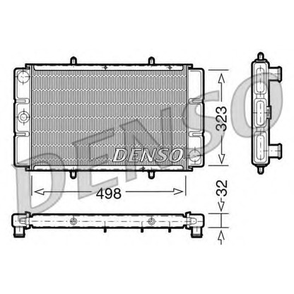 Photo Radiator, engine cooling DENSO DRM24010