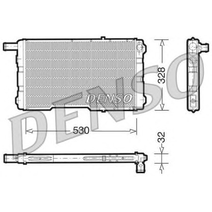 Photo Radiateur, refroidissement du moteur DENSO DRM25009