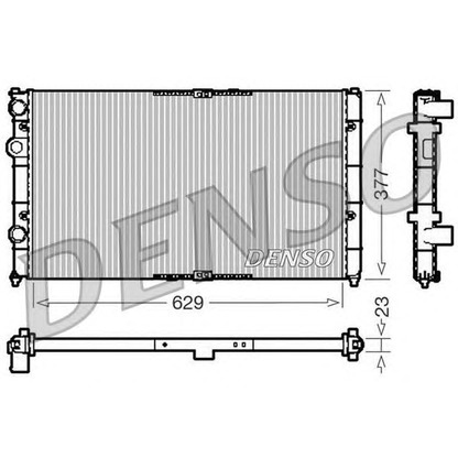 Foto Kühler, Motorkühlung DENSO DRM26040