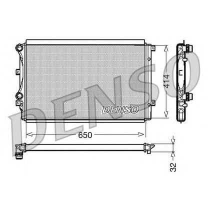 Foto Radiatore, Raffreddamento motore DENSO DRM32015