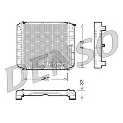 Foto Radiador, refrigeración del motor DENSO DRM33004