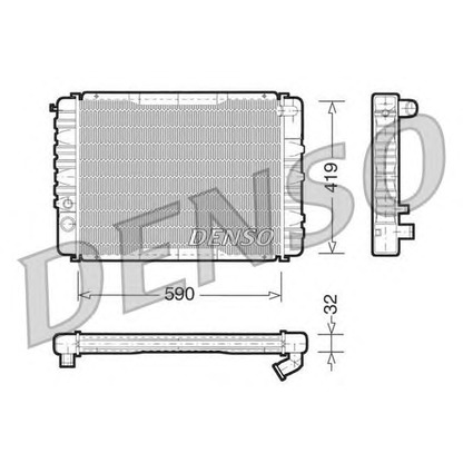 Photo Radiator, engine cooling DENSO DRM33035