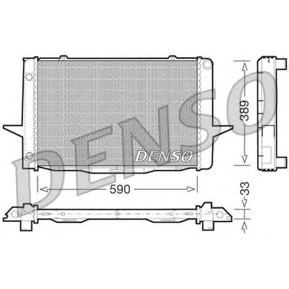 Photo Radiateur, refroidissement du moteur DENSO DRM33041