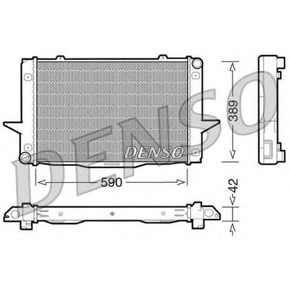 Photo Radiateur, refroidissement du moteur DENSO DRM33043