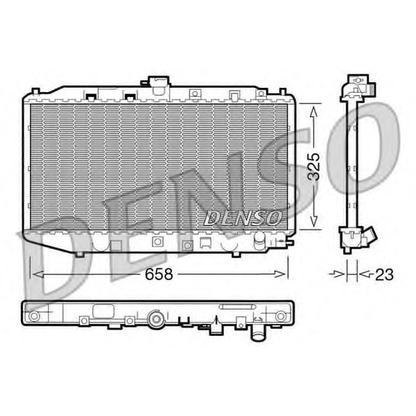 Photo Radiateur, refroidissement du moteur DENSO DRM40002