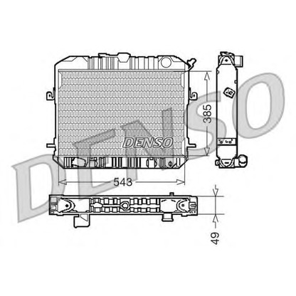 Photo Radiator, engine cooling DENSO DRM46200