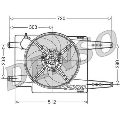 Photo Moteur électrique, ventilateur pour radiateurs DENSO DER01017