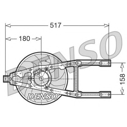 Photo Fan, radiator DENSO DER09012