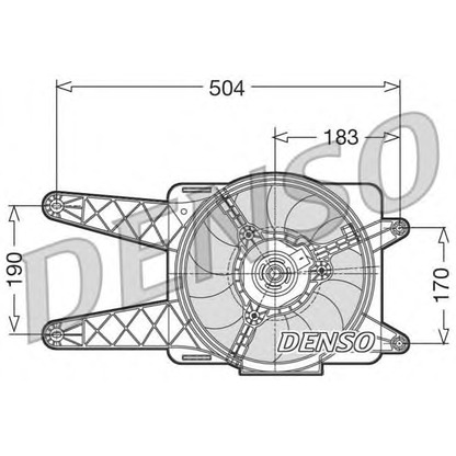 Foto Ventilador, refrigeración del motor DENSO DER09016