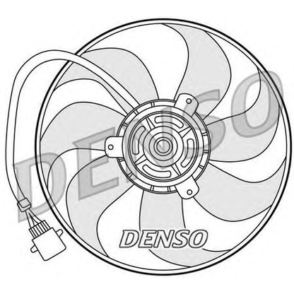 Foto Ventilador, refrigeración del motor DENSO DER32006