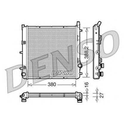 Photo Radiateur, refroidissement du moteur DENSO DRM21005