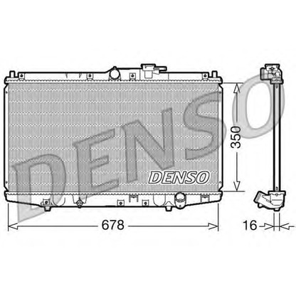 Photo Radiateur, refroidissement du moteur DENSO DRM40021