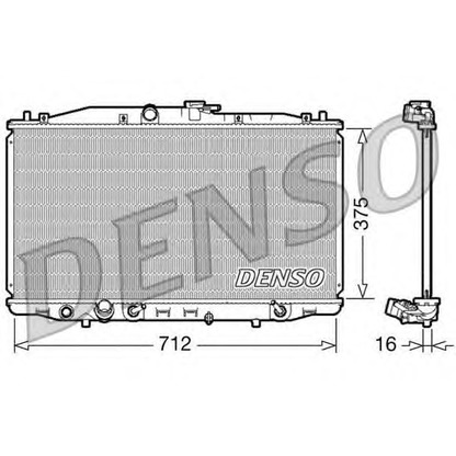 Photo Radiator, engine cooling DENSO DRM40022