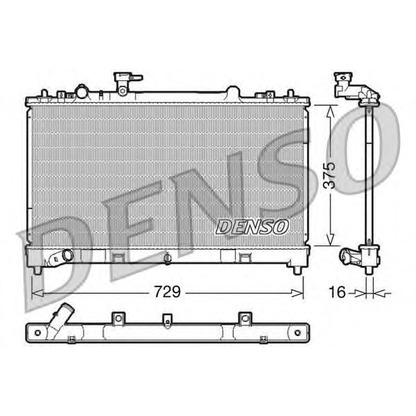 Photo Radiator, engine cooling DENSO DRM44023