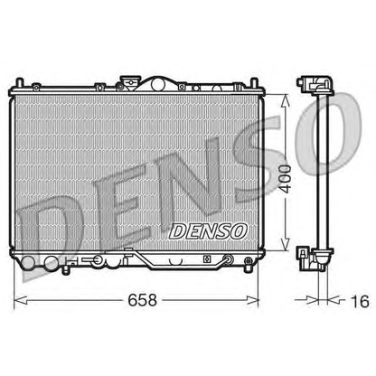 Photo Radiator, engine cooling DENSO DRM45011