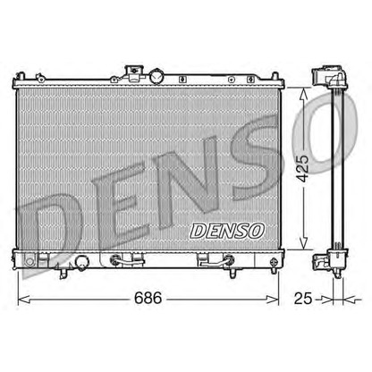 Foto Radiador, refrigeración del motor DENSO DRM45027