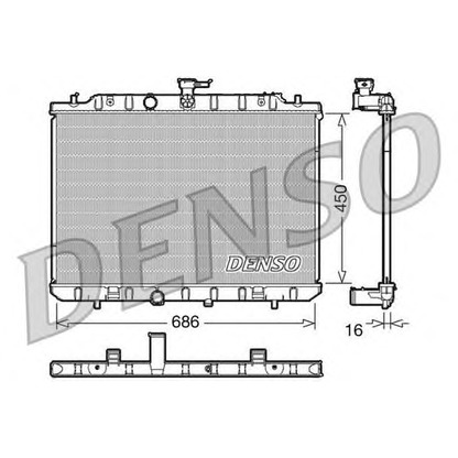 Zdjęcie Chłodnica, układ chłodzenia silnika DENSO DRM46006