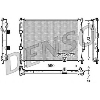 Photo Radiator, engine cooling DENSO DRM46019