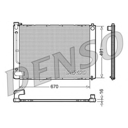 Zdjęcie Chłodnica, układ chłodzenia silnika DENSO DRM50055