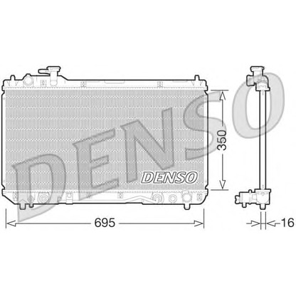 Photo Radiator, engine cooling DENSO DRM50061