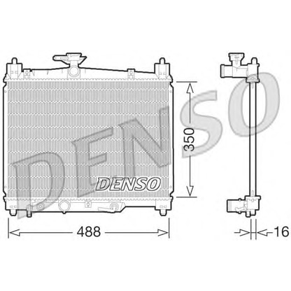 Photo Radiateur, refroidissement du moteur DENSO DRM50066