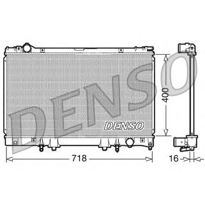 Photo Radiator, engine cooling DENSO DRM51002