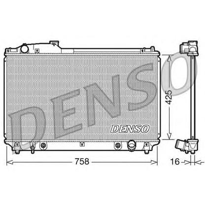 Foto Radiador, refrigeración del motor DENSO DRM51003