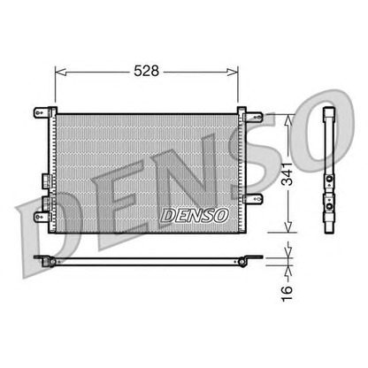 Фото Конденсатор, кондиционер DENSO DCN01003