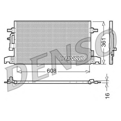 Фото Конденсатор, кондиционер DENSO DCN02016