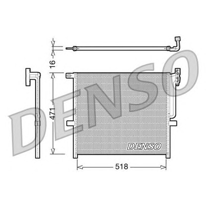 Foto Kondensator, Klimaanlage DENSO DCN05001