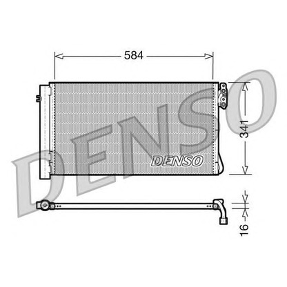 Foto Kondensator, Klimaanlage DENSO DCN05012