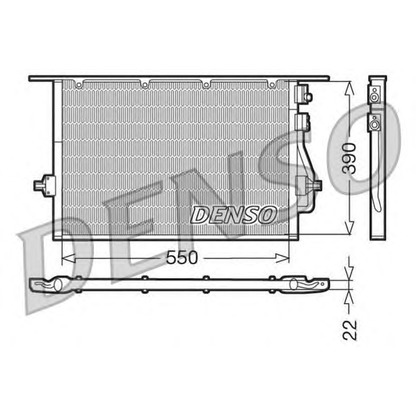 Foto Kondensator, Klimaanlage DENSO DCN10014