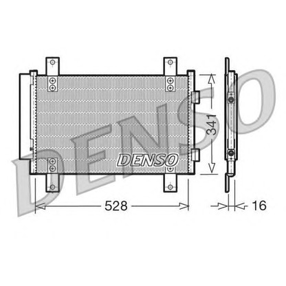 Foto Kondensator, Klimaanlage DENSO DCN21007