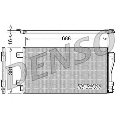 Foto Kondensator, Klimaanlage DENSO DCN23014