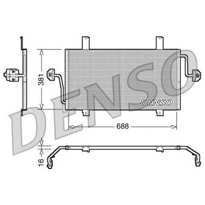 Фото Конденсатор, кондиционер DENSO DCN23016