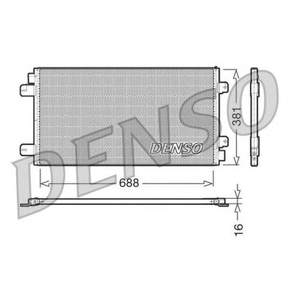 Foto Kondensator, Klimaanlage DENSO DCN23024