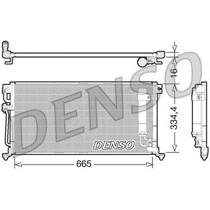 Photo Condenser, air conditioning DENSO DCN45003