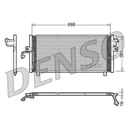 Photo Condenseur, climatisation DENSO DCN46004