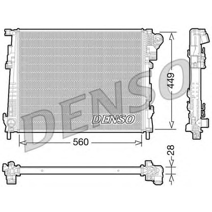 Photo Radiateur, refroidissement du moteur DENSO DRM23094