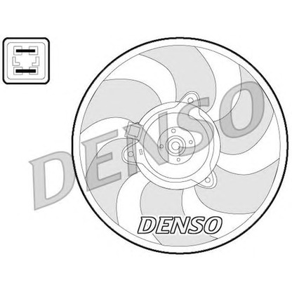 Фото Вентилятор, охлаждение двигателя DENSO DER07008