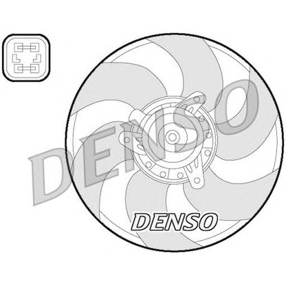 Photo Fan, radiator DENSO DER07009