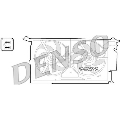 Foto Ventilador, refrigeración del motor DENSO DER21018