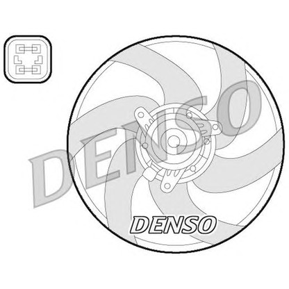 Photo Fan, radiator DENSO DER21022